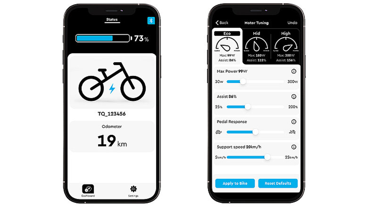 Aplikacja TQ E-Bike